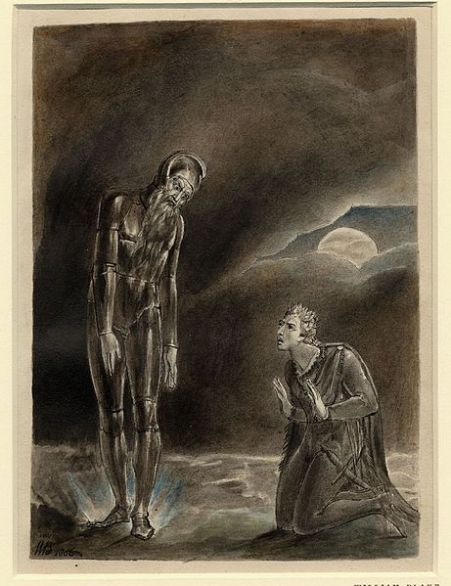 William Blake - Hamlet and his Father's Ghost (1806) (British Museum).jpg